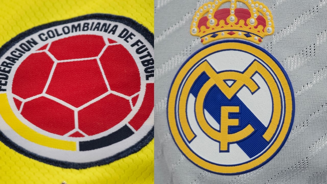 Escudos Selección Colombia y Real Madrid