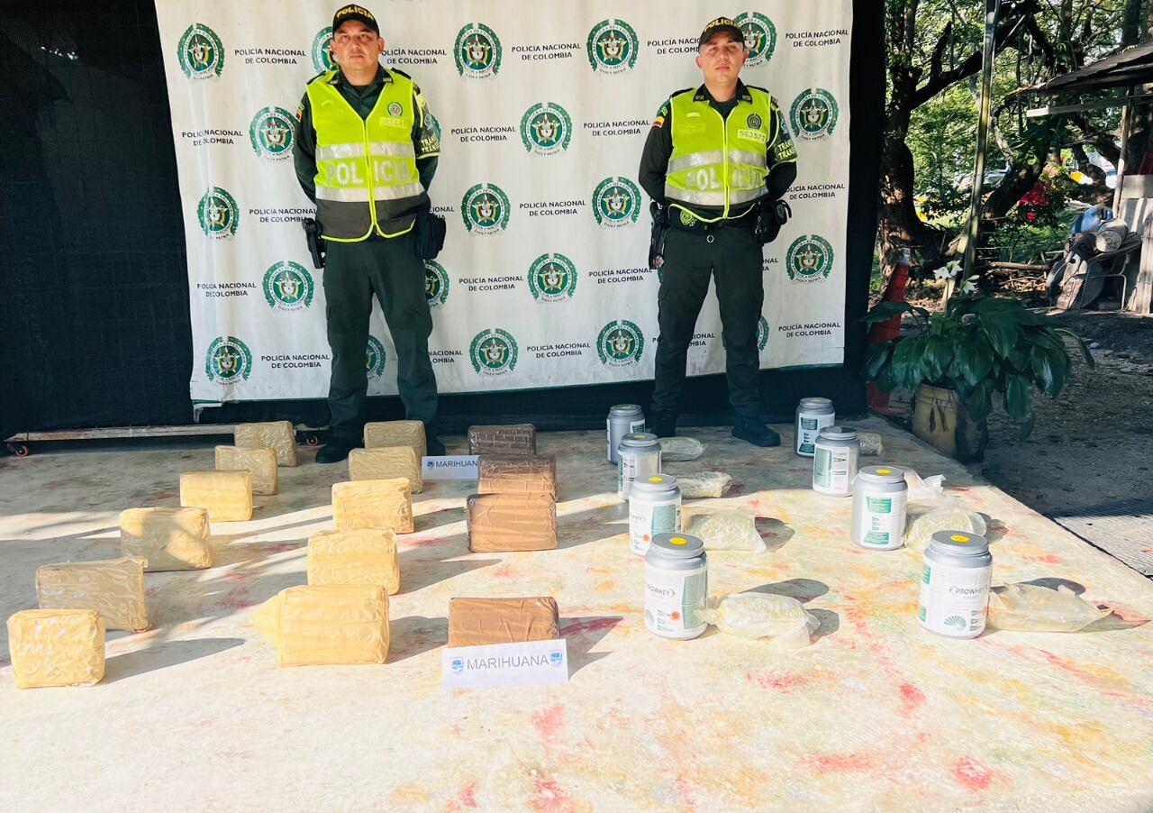 Estos paquetes contenían más de 67.000 gramos de marihuana.