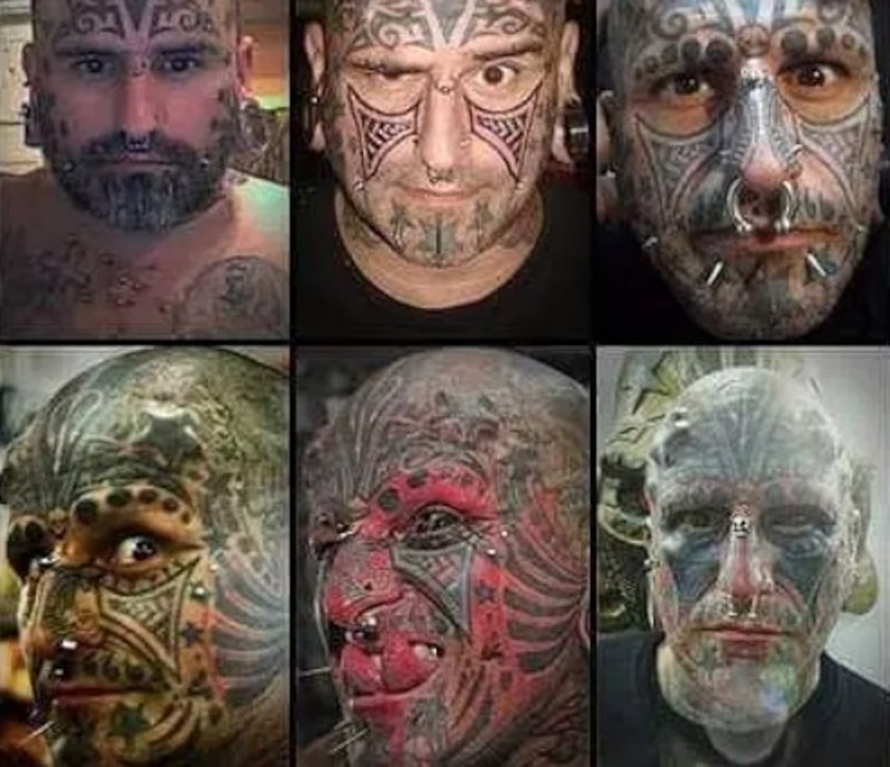 Modificaciones corporales de Víctor Hugo Peralta