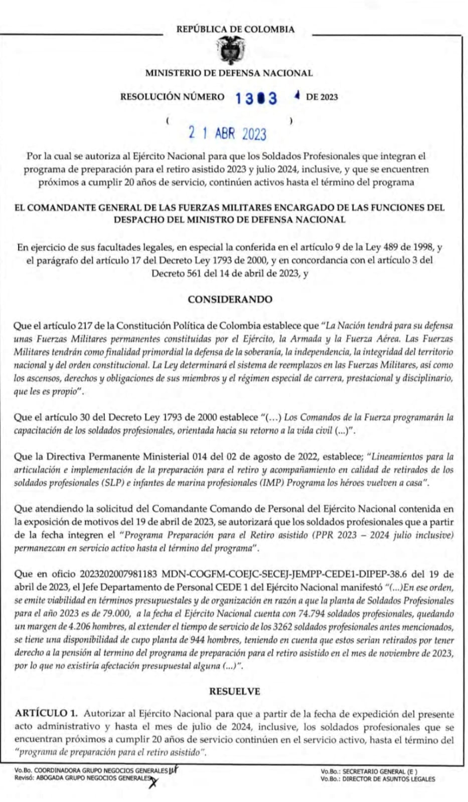 Atención: tras denuncia de SEMANA, el Ejército reversó la salida abrupta de más de 944 soldados profesionales.