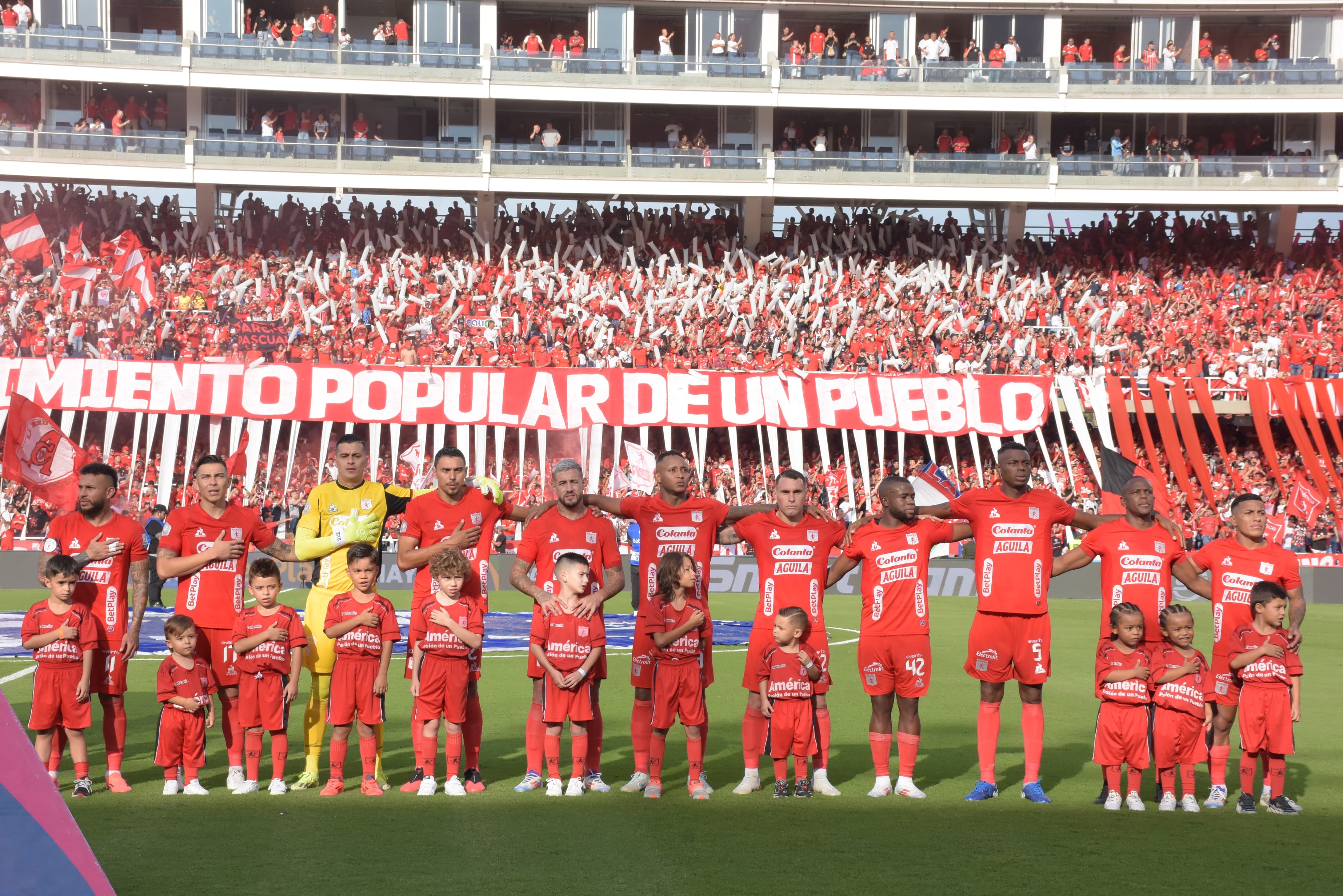 Imagen del clásico vallecaucano entre América de Cali y Deportivo Cali, por la fecha 16 de la Liga colombiana.