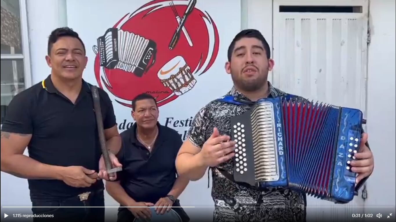 Richard Enrique Daza Flórez, de Chicago Illinois Usa, es el primer acordeonero