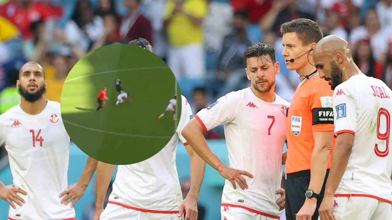 Daniel Siebert, juez del partido tuvo una acción polémica en el juego entre Túnez y Australia.