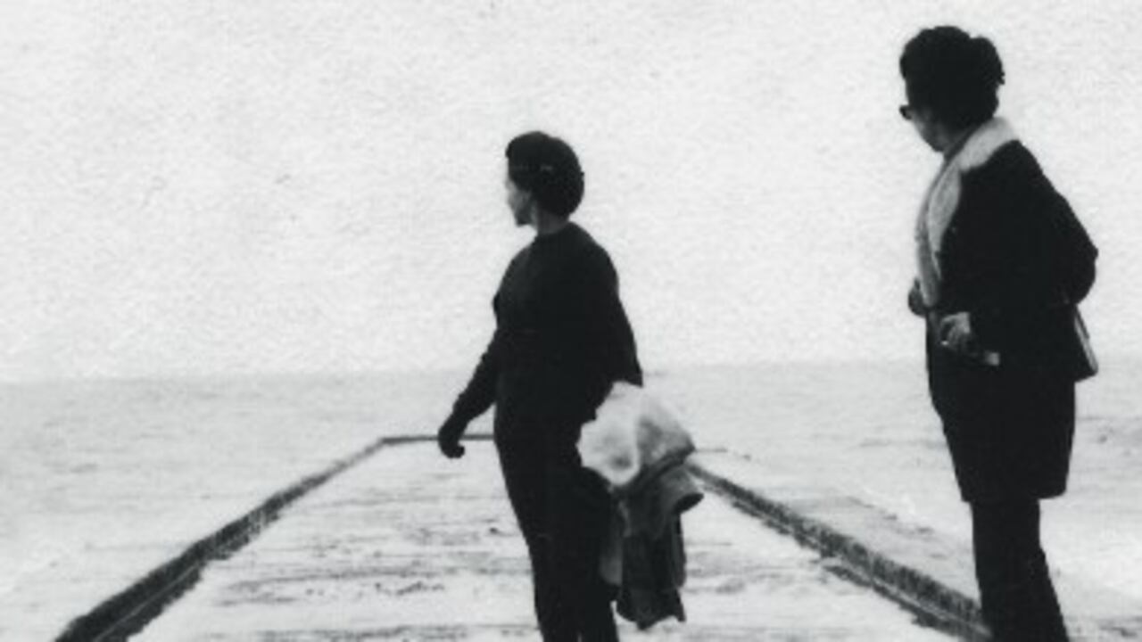 Jacqueline Nova con su buena amiga, la compositora argentina Hilda Dianda.