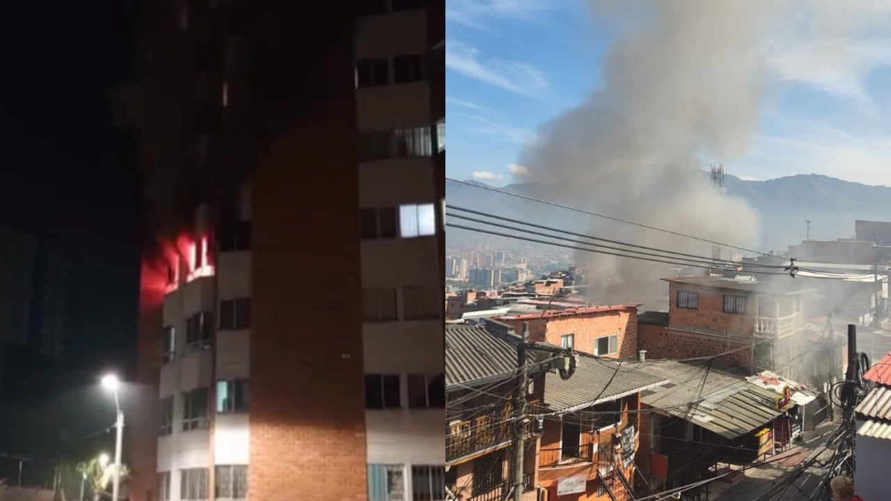 Incendios en Medellín este 18 de septiembre.