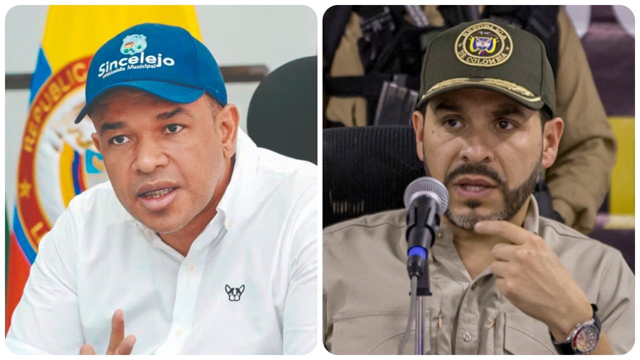 El alcalde de Sincelejo, Yahir Acuña, y el presidente de la República, Abelardo De La Espriella.