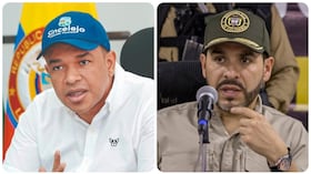 El alcalde de Sincelejo, Yahir Acuña, y el presidente de la República, Abelardo De La Espriella.
