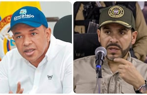 El alcalde de Sincelejo, Yahir Acuña, y el presidente de la República, Abelardo De La Espriella.