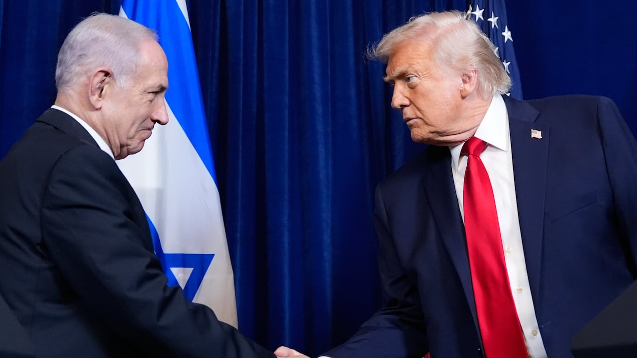 El presidente estadounidense Donald Trump y el primer ministro israelí Benjamin Netanyahu en Mar-a-Lago, Palm Beach, Florida.