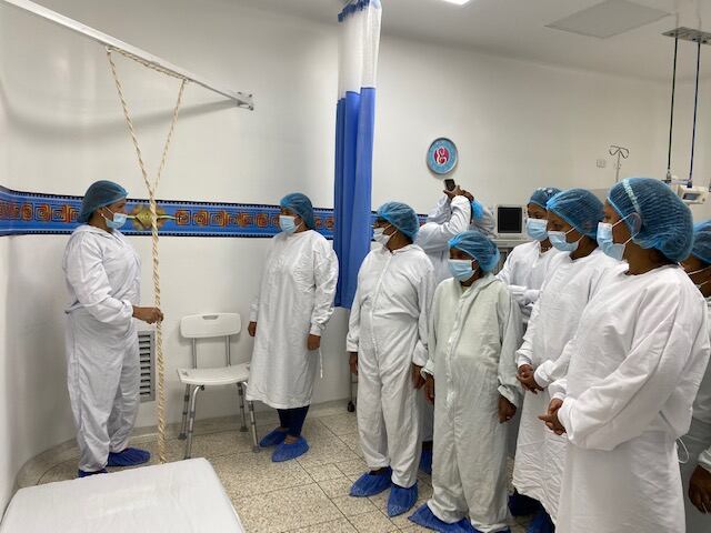 Encuentro de parteras  y médicos.