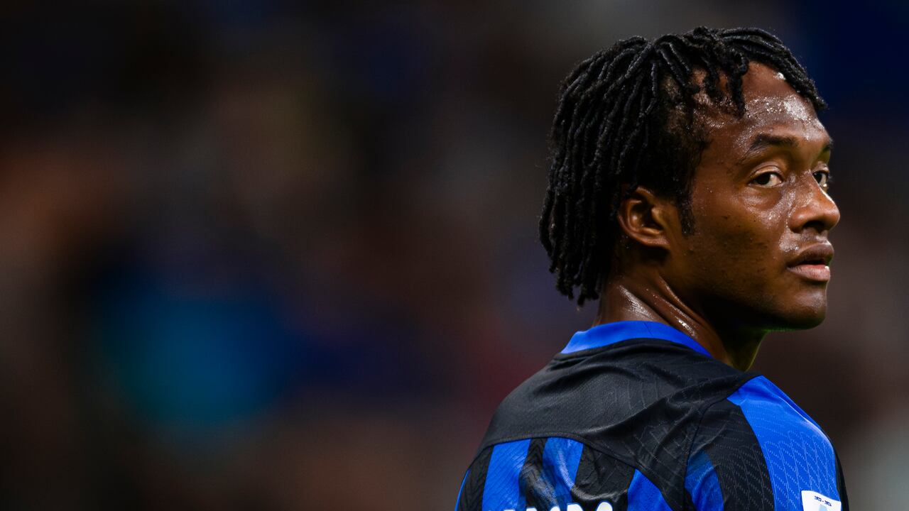 STADIO GIUSEPPE MEAZZA, MILAN, ITALY - 2023/08/19: Juan Cuadrado of FC Internazionale looks on during the Serie A football match between FC Internazionale and AC Monza. FC Internazionale won 2-0 over AC Monza. (Photo by Nicolò Campo/LightRocket via Getty Images)