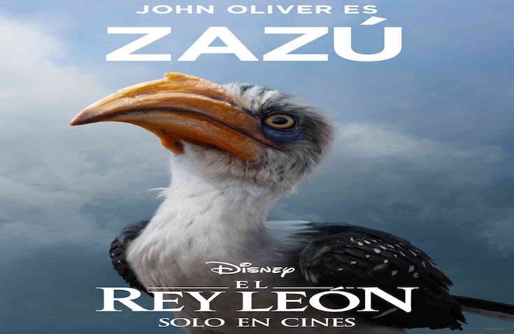 La voz de Zazú, el consejero del rey, es la de John Oliver, el presentador del programa de HBO