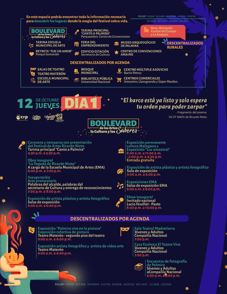 Festival de las Artes Ricardo Nieto en Palmira, Valle.