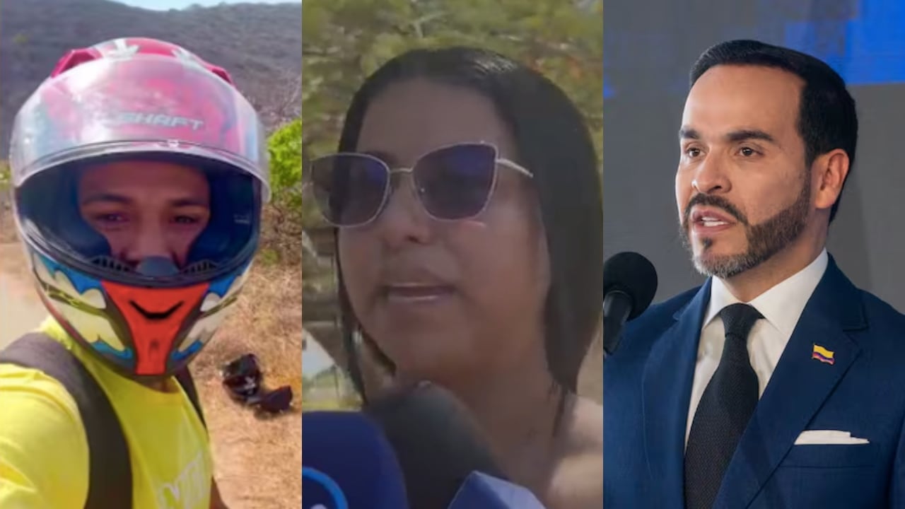 De izquierda a derecha: alias Bendito Menor, su hermana Rosa María Pérez Toncel y el presidente Abelardo De La Espriella.