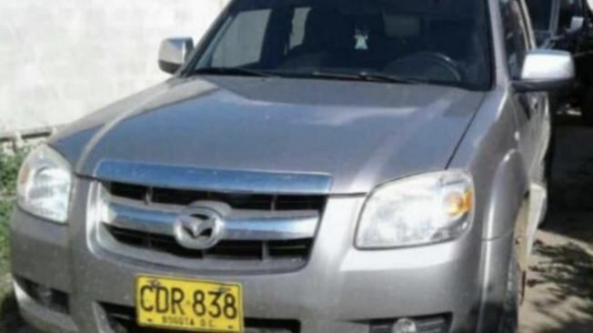 Camioneta en la que se habría cometido el secuestro del ganadero wayú Jorge Rafael camargo