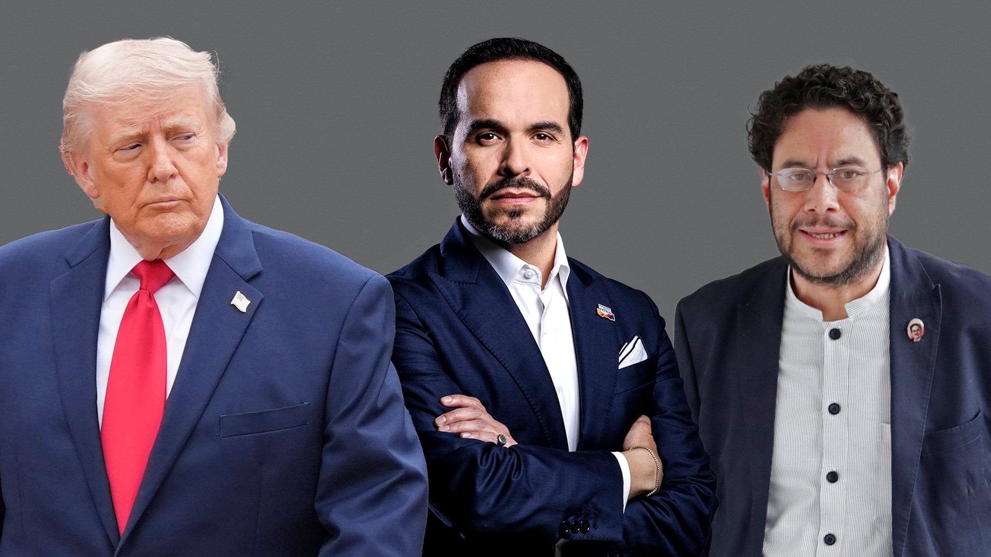 Donald Trump Abelardo de la Espriella. Iván Cepeda