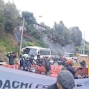 Protesta por construcción de un peaje en la vía que conecta a Choachí con Bogotá