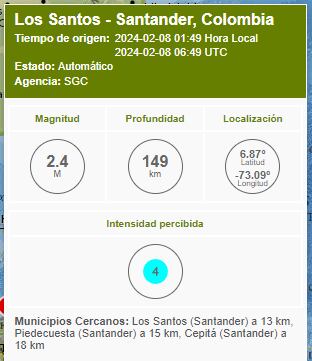 Colombia se caracteriza por su frecuente actividad sísmica.