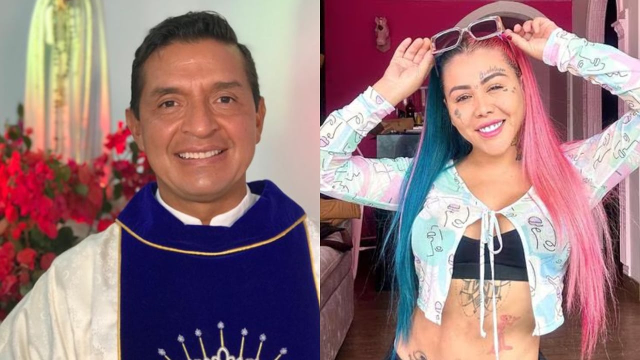 El padre Chucho se reunió con Yina Calderón luego de asegurar que la mujer vivía experiencias paranormales.