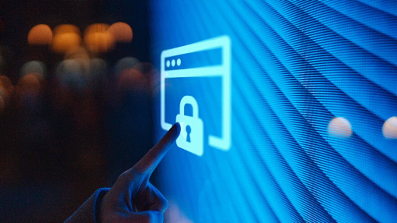 Smart technology. Connecting the future. Lifestyle and technology. Cyber crime. Online privacy protection. Data protection. Futuristic concept.