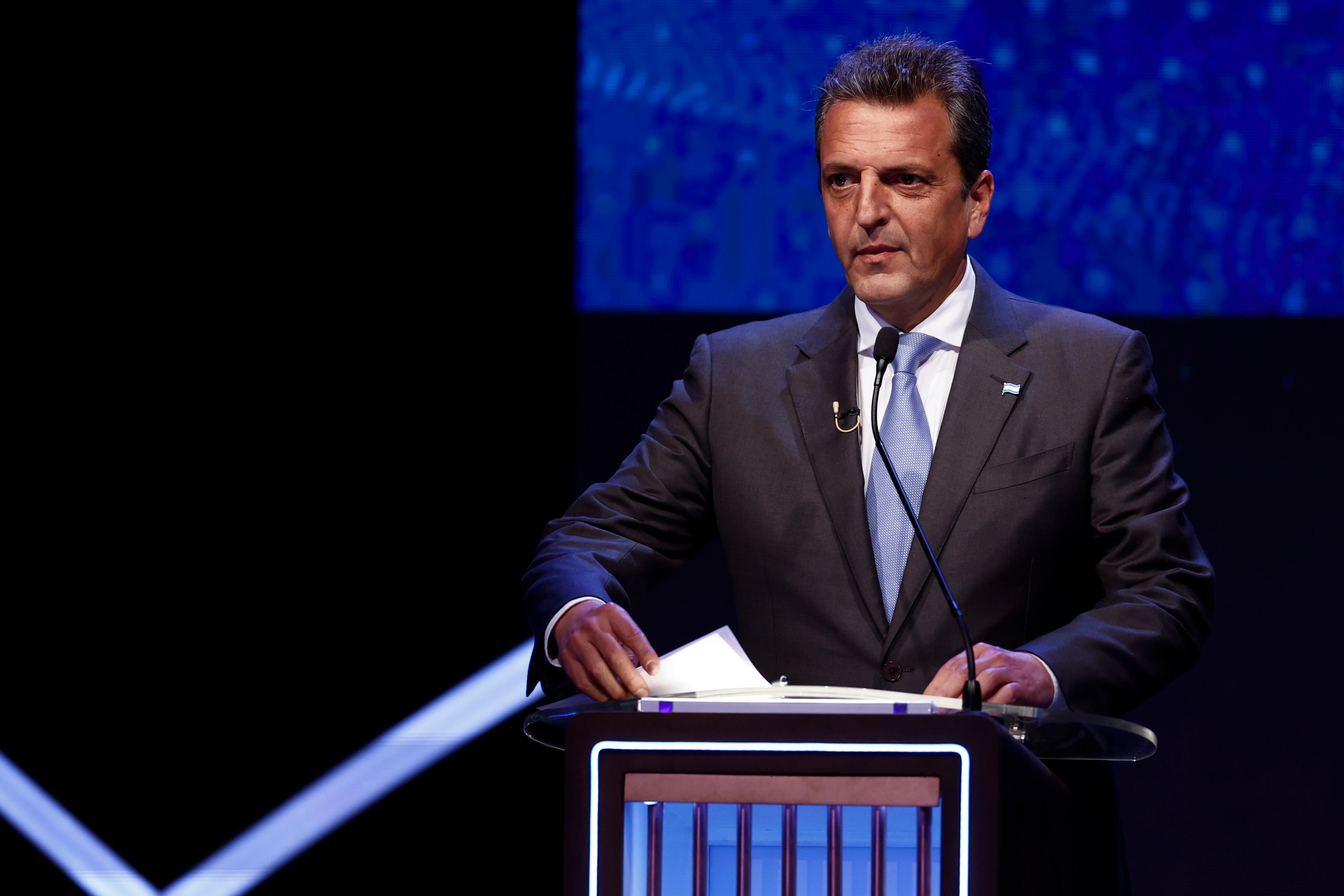 Sergio Massa, ministro de economía de Argentina.