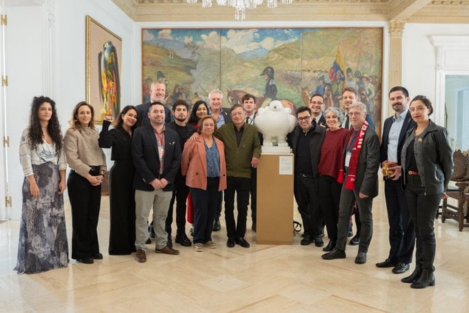 Gustavo Petro y líderes del progresismo