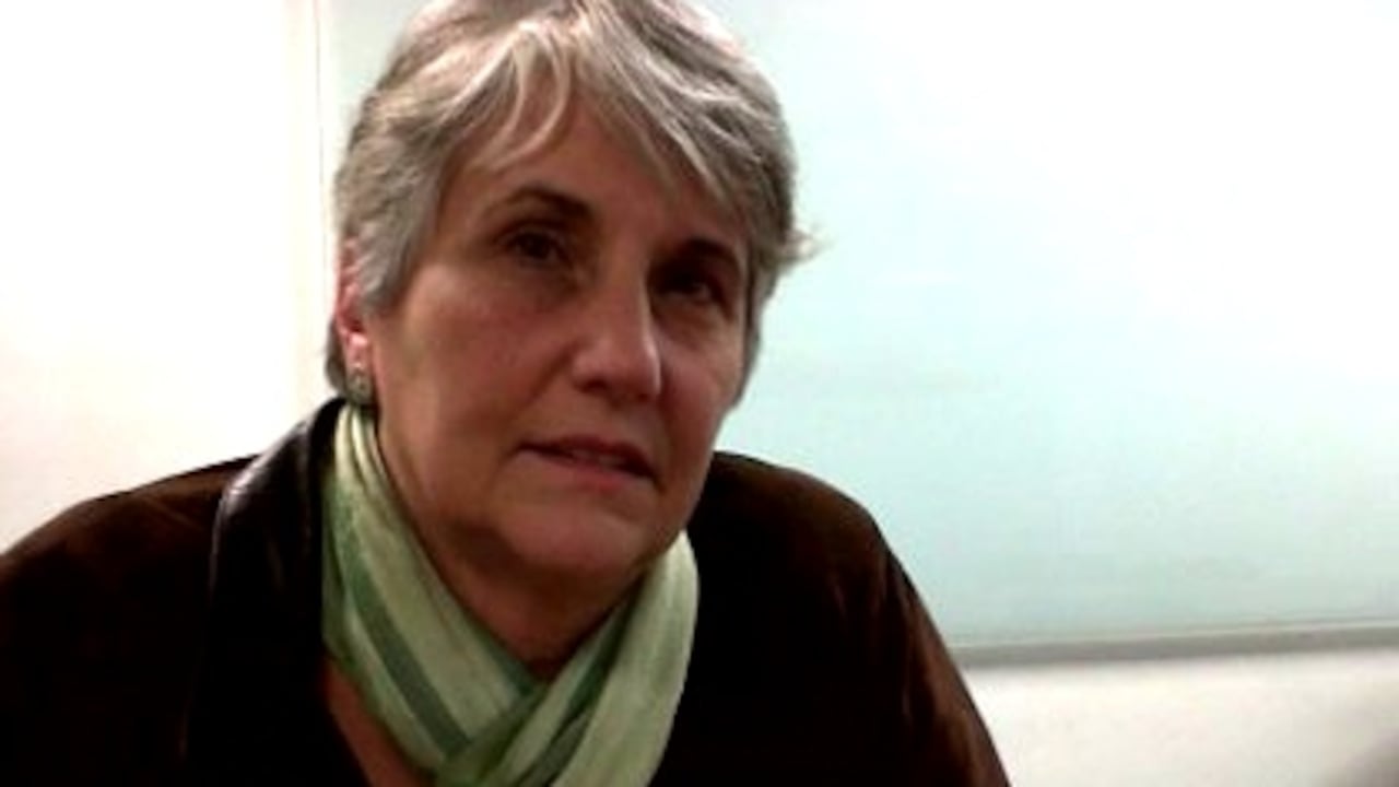 Ana María Bidegain viuda del magistrado Carlos Horacio Urán, asesinado en la retoma al Palacio de Justicia en noviembre de 1985.