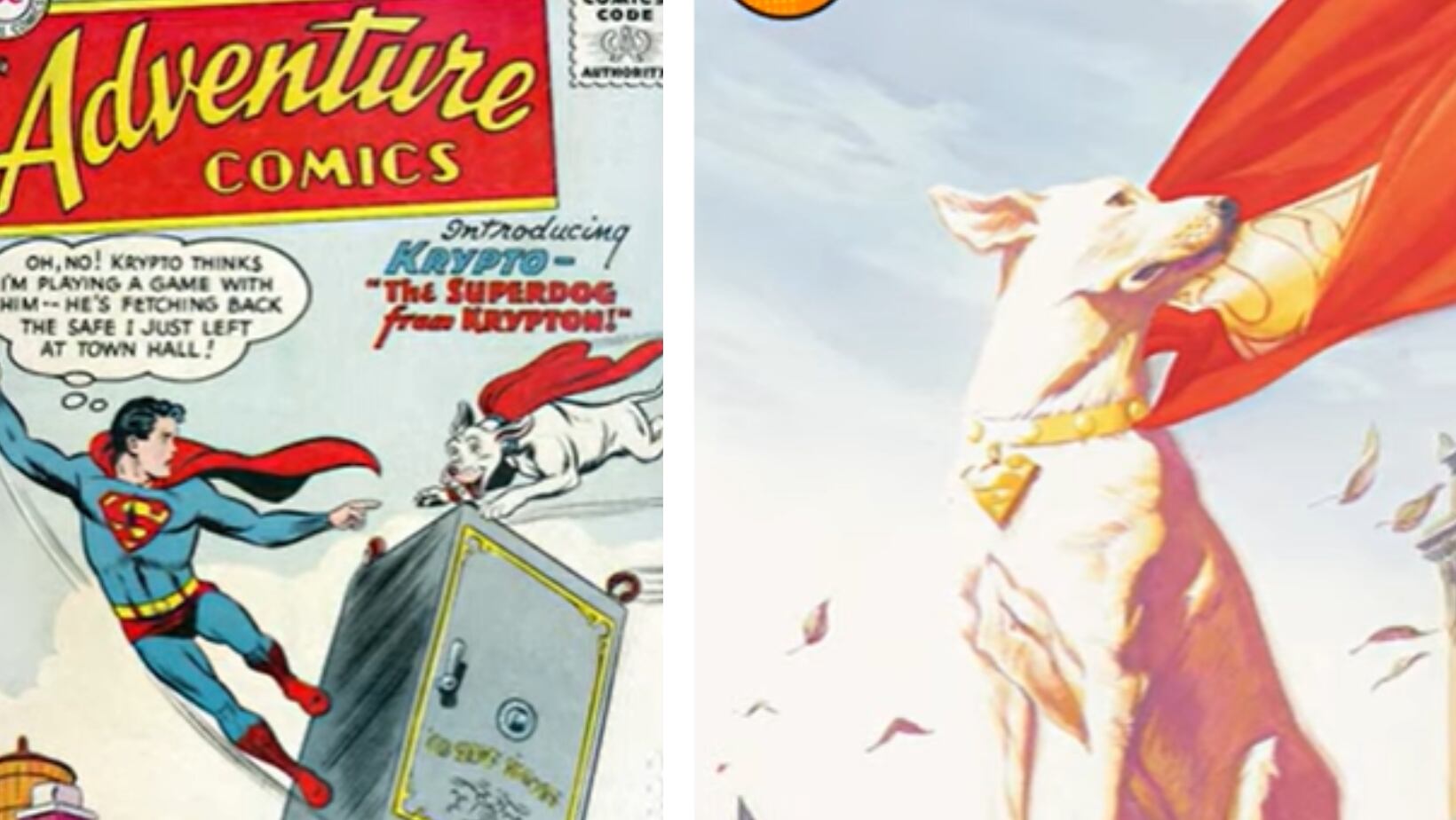 Krypto hizo su aparición en los comics de Superman