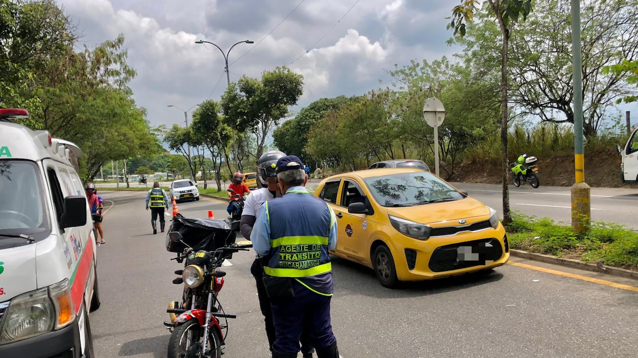 Controles operativos de tránsito en Bucaramanga.