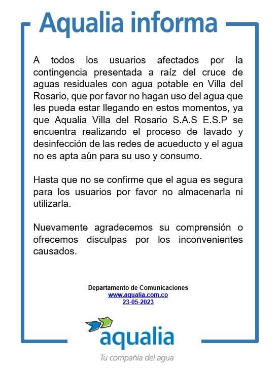 Comunicado de Aqualia