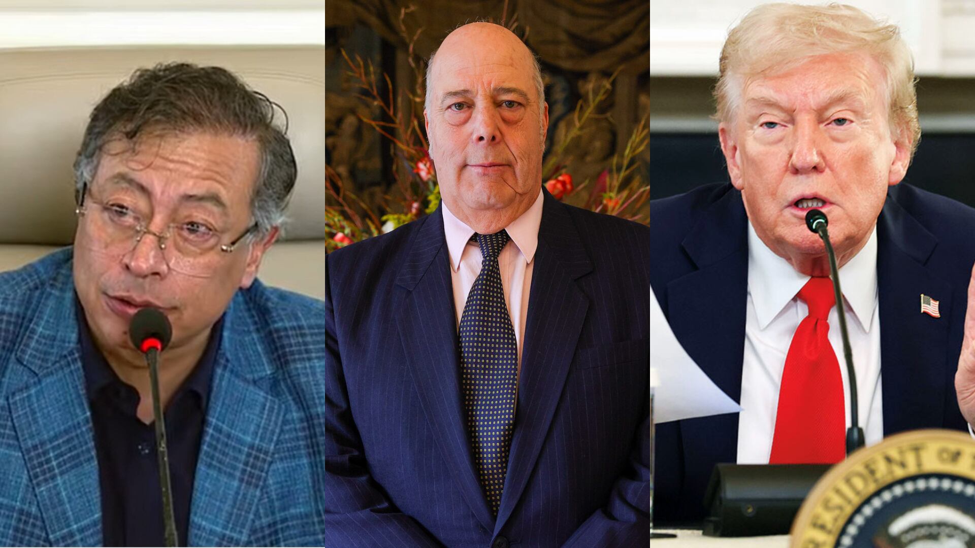 Gustavo Petro, Daniel García-Peña y Donald Trump.