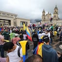 MARCHAS ABRIL 21 EN CONTRA DEL GOBIERNO DEL PRESIDENTE GUSTAVO PETRO EN BOGOTÁ / Plaza de Bolivar