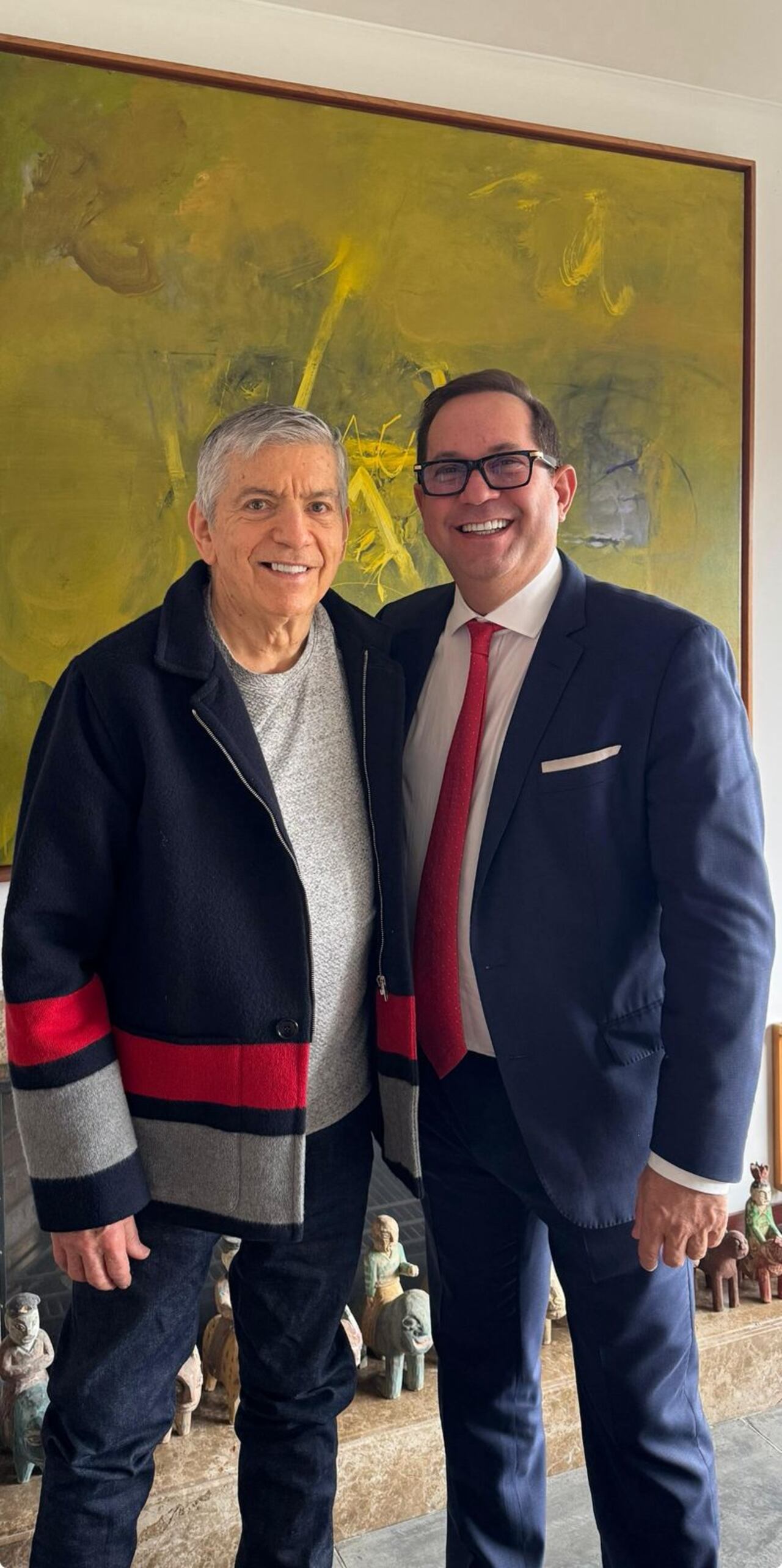 César Gaviria y Lidio García.