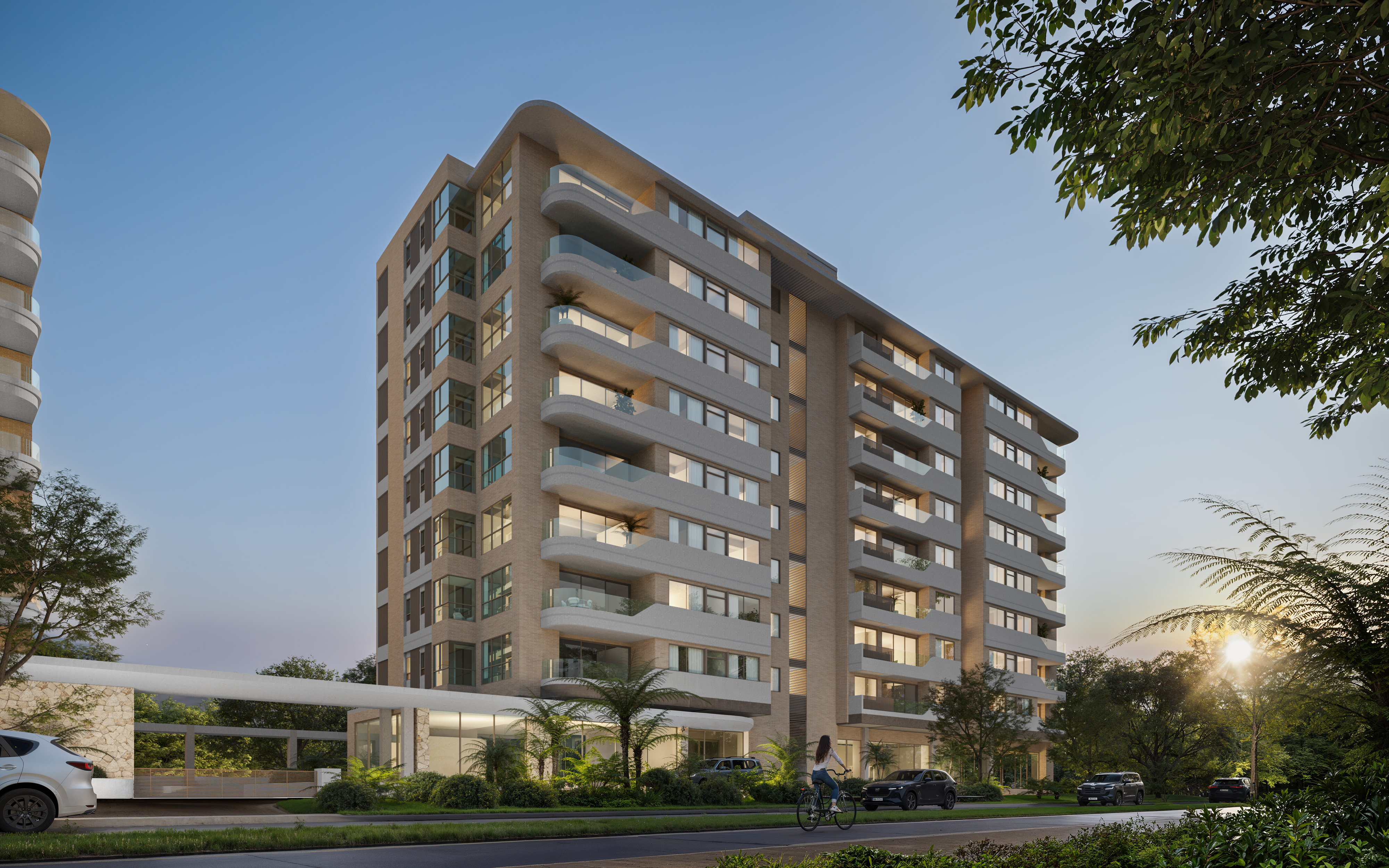 Render ilustrativo de Duventto, proyecto de Arquitectura y Concreto.