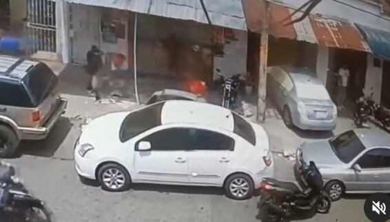 Así fueron las escenas del presunto robo.