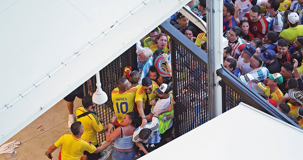 Colombianos en la final de la Copa América 2024.