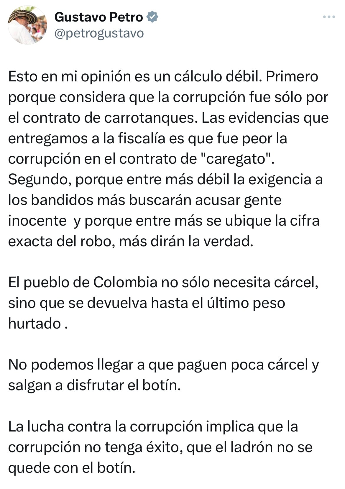 Mensaje presidente Gustavo Petro