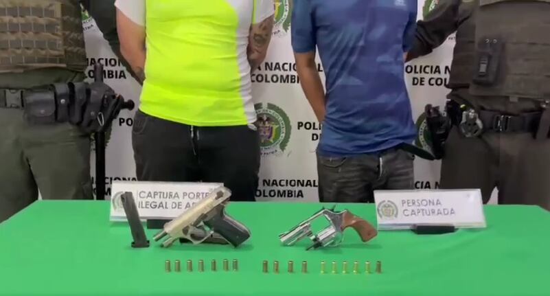 Los dos hombres de 23 y 24 años fueron capturados.