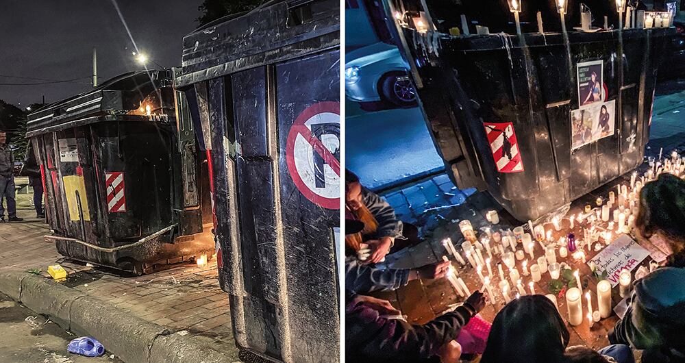   Luego del crimen, familiares, amigos y compañeros de Valentina hicieron una velatón en el punto donde fue arrojado el cuerpo el pasado 22 de enero.