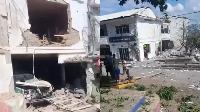 Atacaron con explosivos y ráfagas de fusil a la Fuerza Pública.