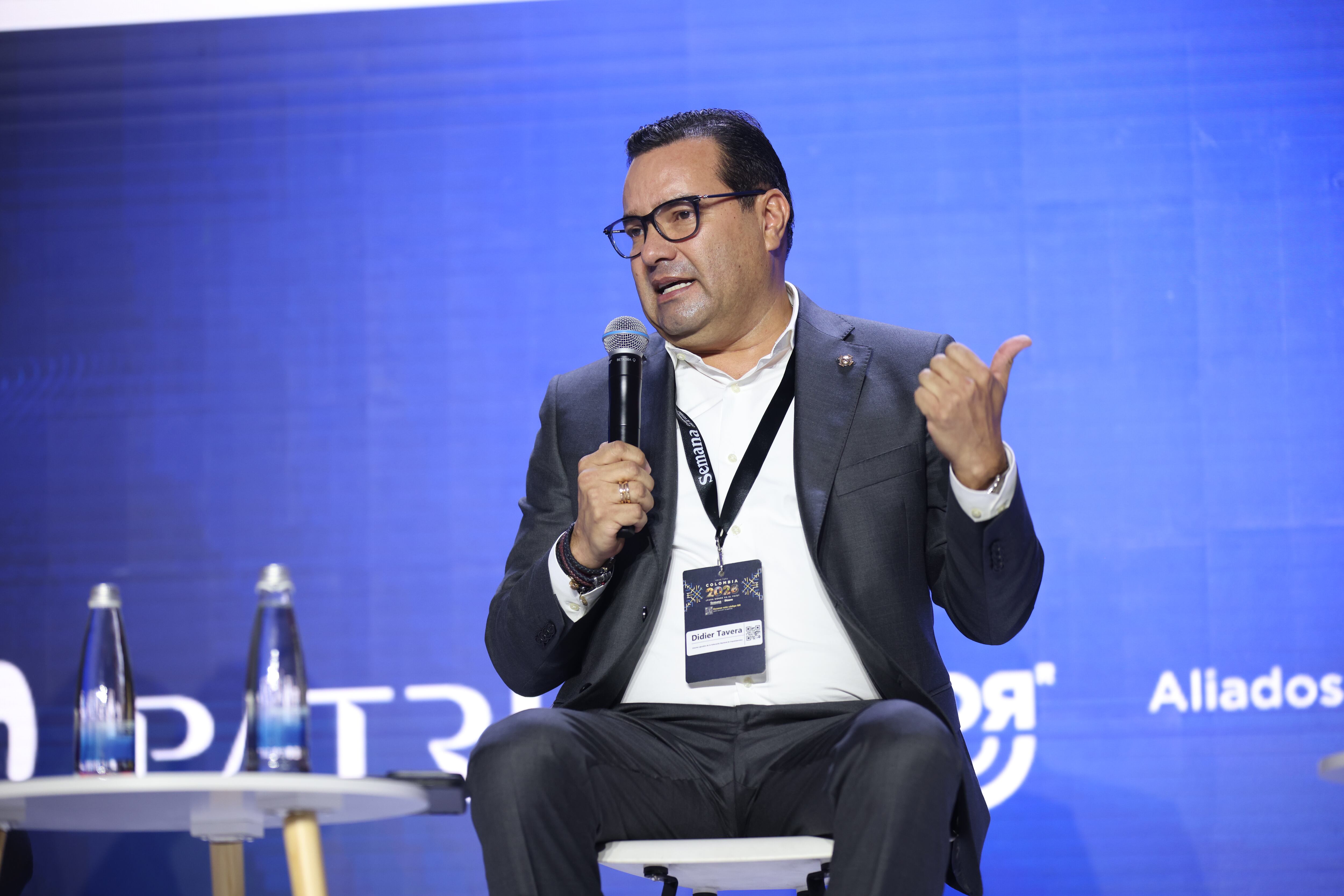 Didier Tavera, director ejecutivo de la Federación Nacional de Departamentos durante su intervención en el Gran Foro Colombia 2026.