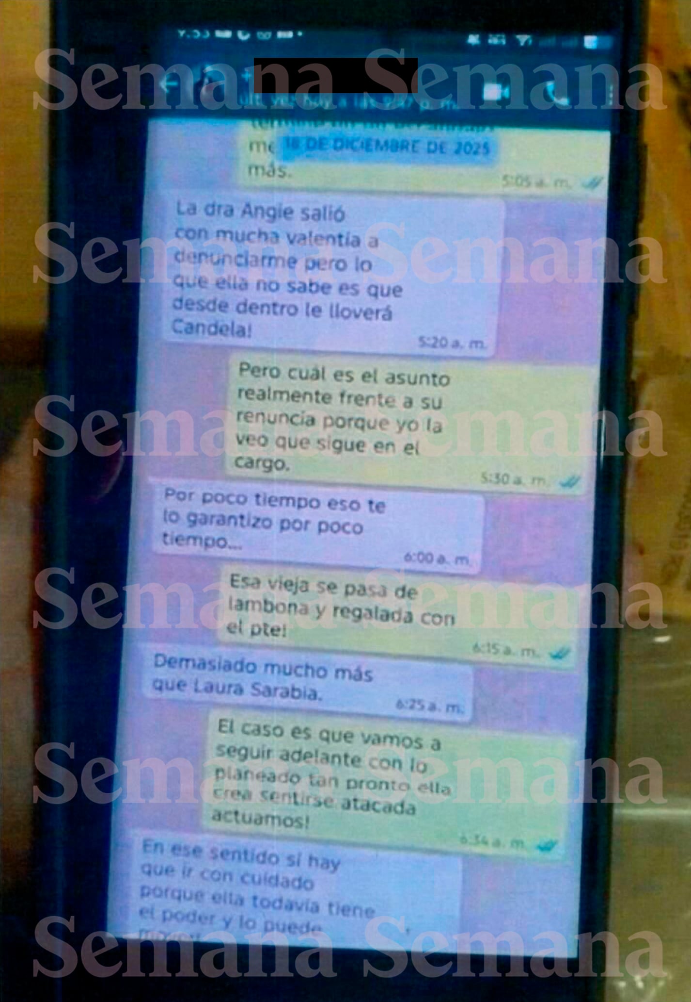 Chats denuncia Angie Rodríguez