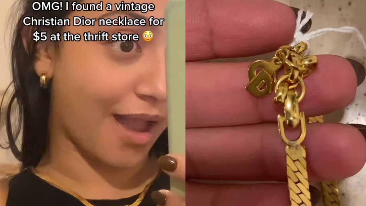 La mujer se sorprendió después de encontrar un tesoro en una tienda de segunda mano