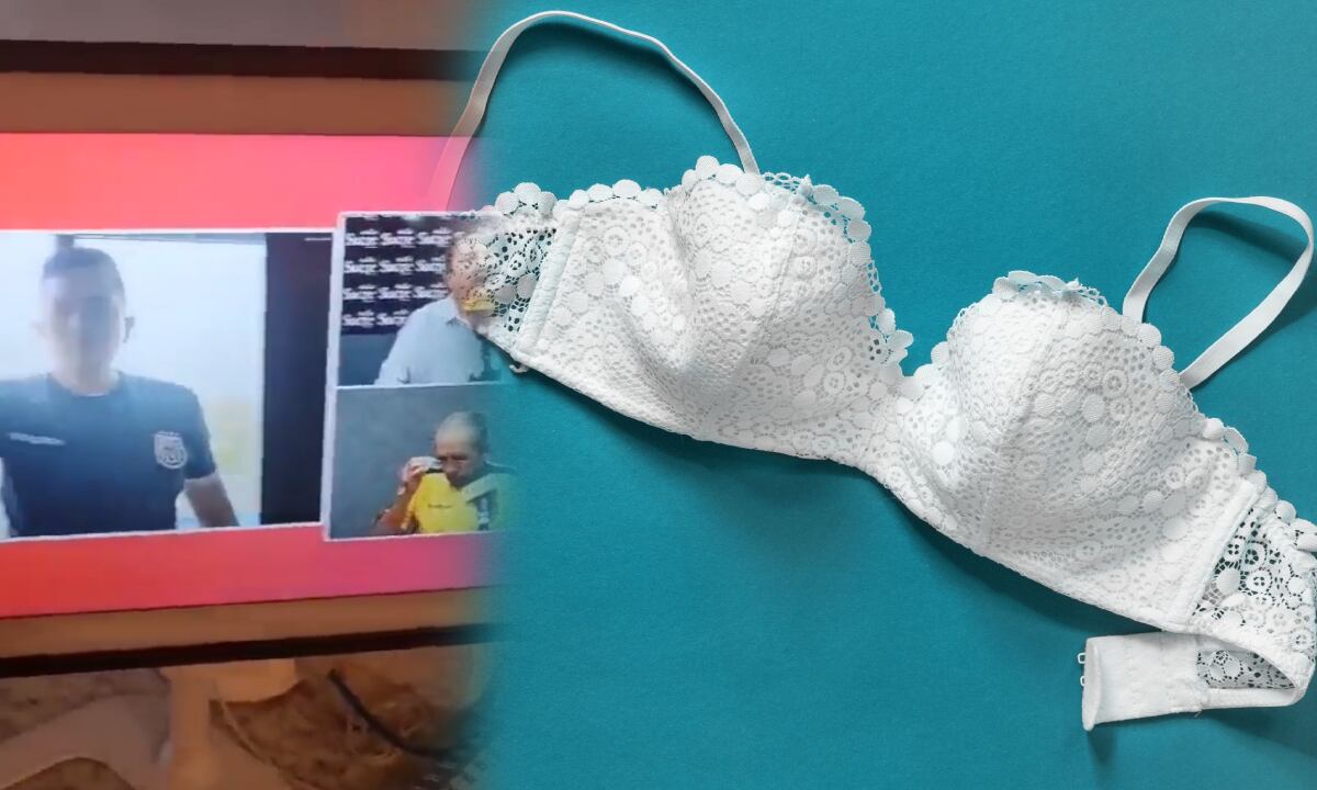 El periodista estaba de corresponsal en Argentina para el primer partido de las eliminatorias. Un erro en la manipulación del celular, lo dejó en evidencia.