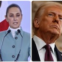 Claudia Sheinbaum, presidenta de México; y Donald Trump, mandatario de Estados Unidos.