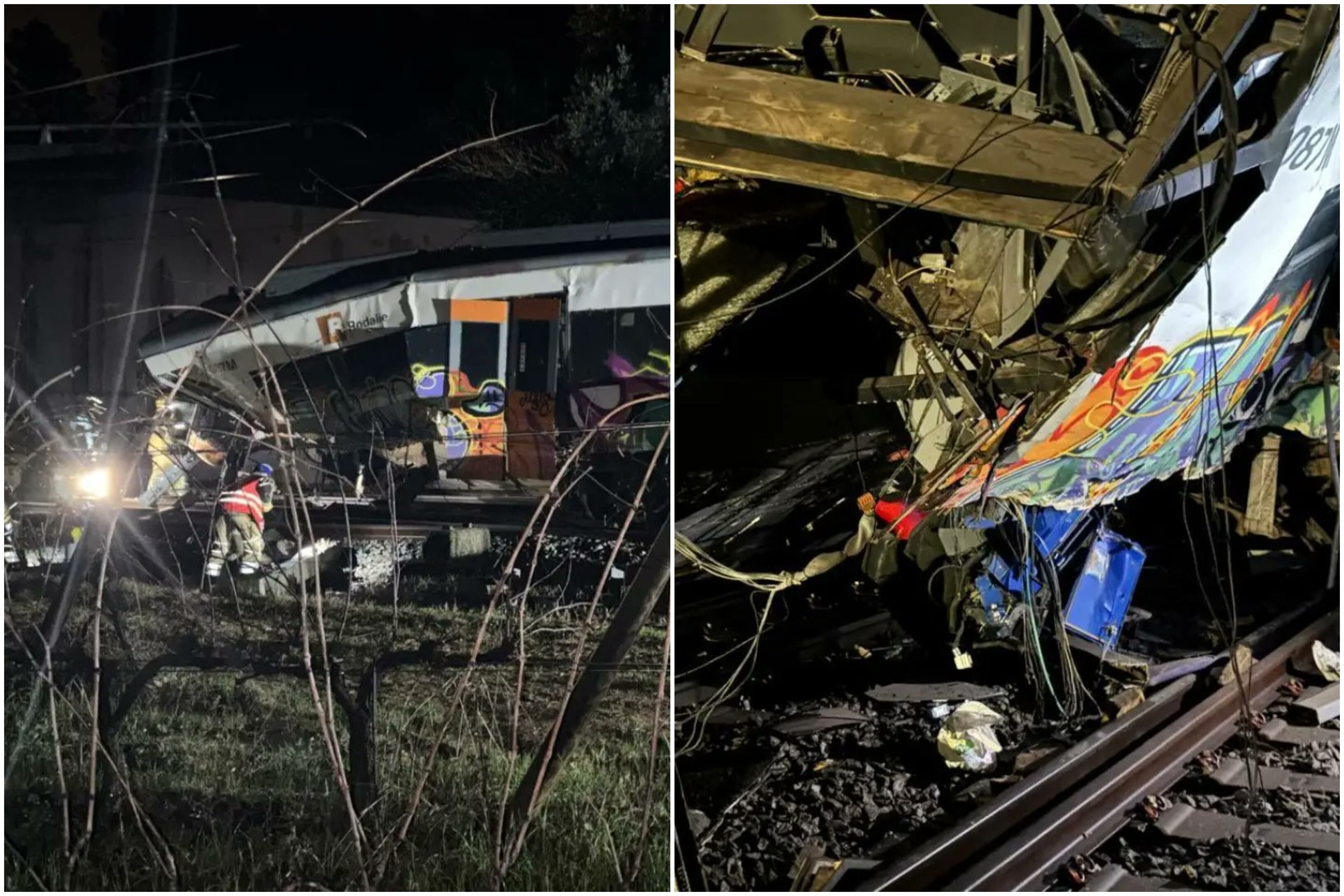 Accidente ferroviario en Barcelona