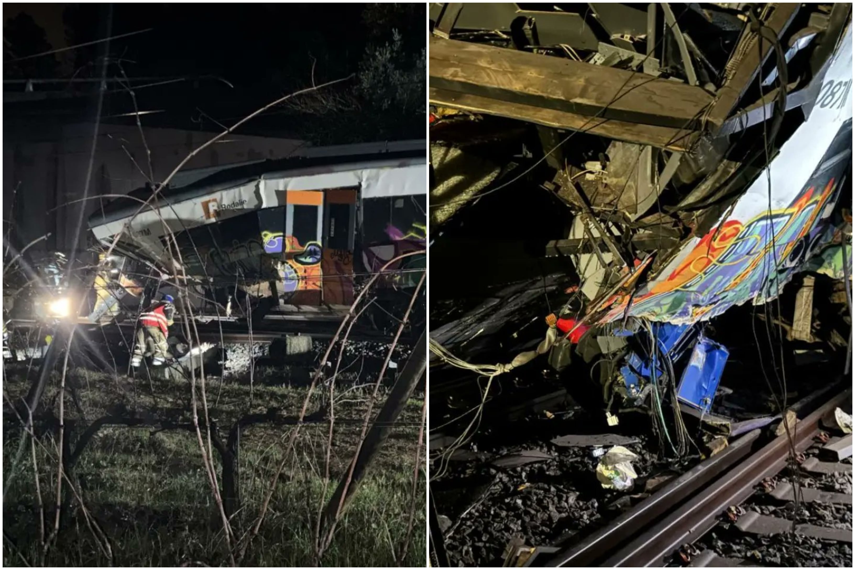Accidente ferroviario en Barcelona