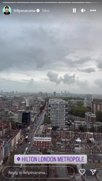 El influencer compartió una historia en Londres