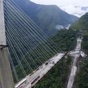 BOGOTA, COLOMBIA - JANUARY 16: Chirajara Bridge that is under construction, is seen after it collapsed at the Villavicencio city of Bogota in Colombia on January 16, 2017. Ten construction workers were died and eight were injured. The deceased fell from a height of approximately 280 meters (918 feet) when a section of the structure of the bridge gave way. Due to the areas difficult geography, only two bodies have been recovered so far. Eight injured workmen have been transferred to hospital. (Photo by Levis Bernal/Anadolu Agency/Getty Images)