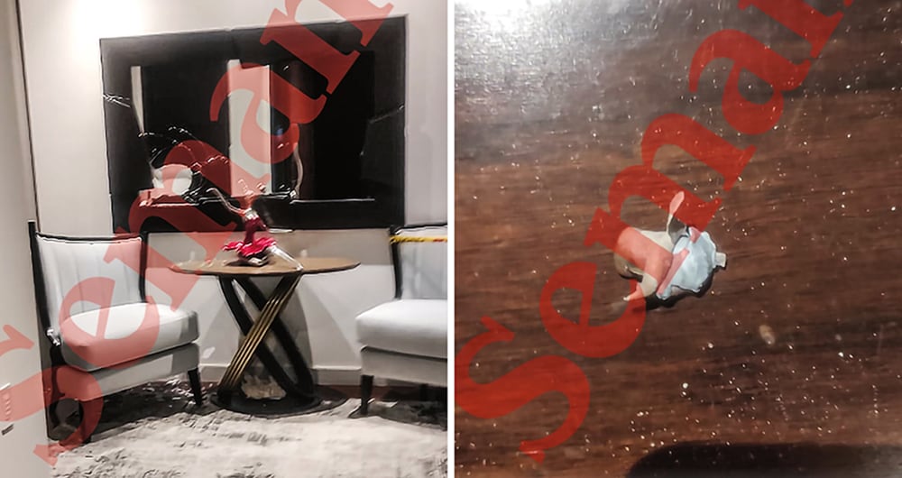 Escena del atentado contra el esmeraldero Juan Sebastián Aguilar,